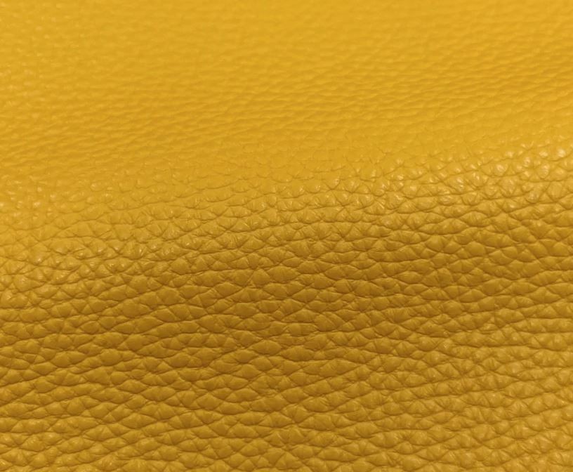 Pebble grain cow hide genuine Italian leather 